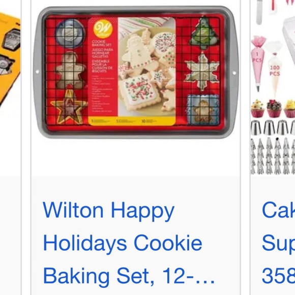 Cookie Baking Sheet with 10 Cookie Cutters - Picture 5 of 8